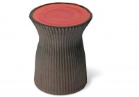 Red Top / Ridged Metallic Sides