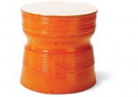 White Orange Ringed Table