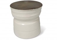 Metallic Cream Ringed Table