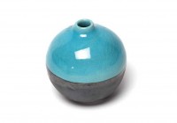 Turquoise Metallic Blue Mini Melon Ball Set Of 4