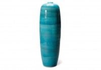 Turquoise Blue Smooth Glaze Water Jar