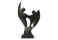 Sculpture Twins - Black Marble Left