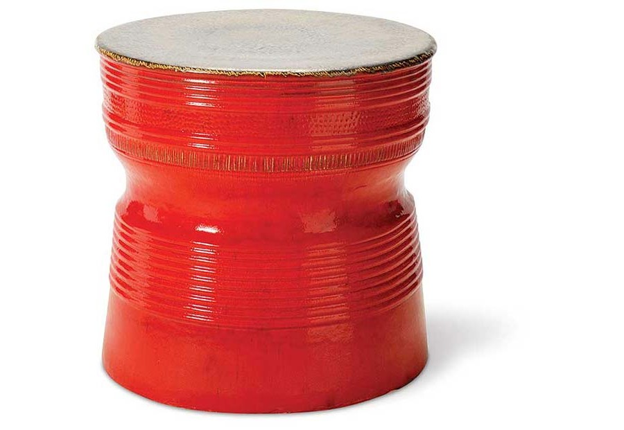 Metallic Red Ringed Table