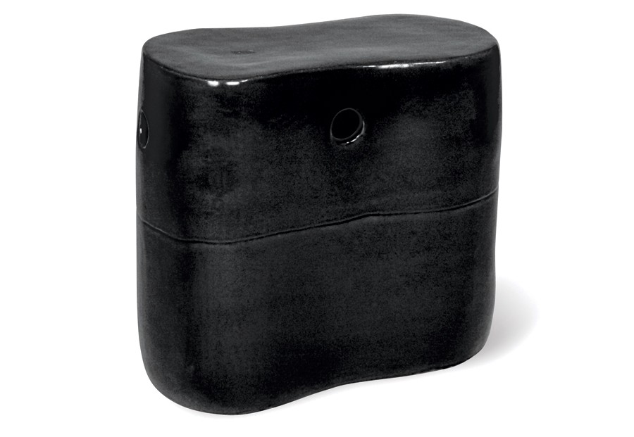 Ceramic  Peanut Stool  308FT236P2B, Black