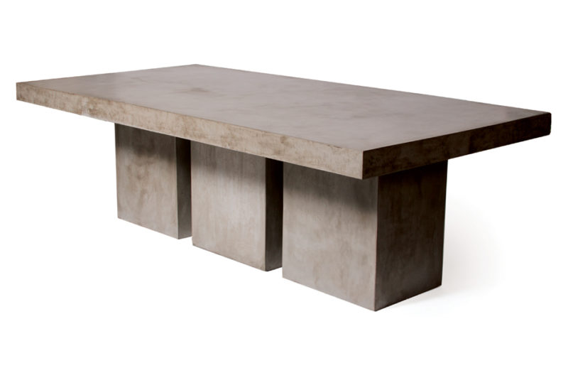 Perpetual Tuscan Dining Table 3-Leg Base Set <span class='variation-title'></noscript>Slate Gray</span> Fabric 