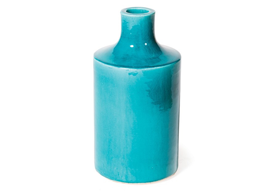 Vases  Bottle Vase  308GU371P2TB, Turquoise Blue