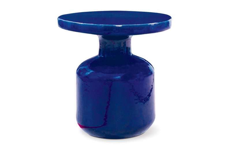 Ceramic Bottle Accent Table Fabric 