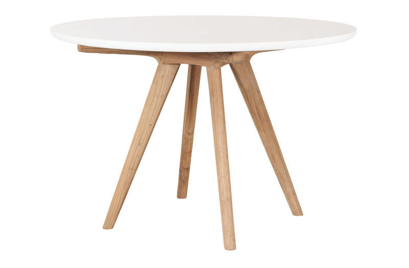 Viola Dining Table <span class='variation-title'></noscript>Ivory White</span> Fabric 