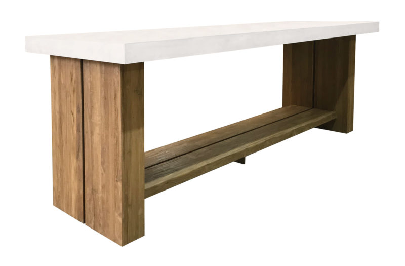 Mykonos Bar Table <span class='variation-title'></noscript>Ivory White</span> Fabric 