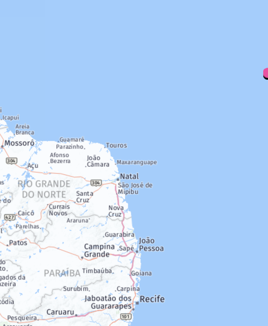 A Map of the Fernando de Naronha Archipelago
