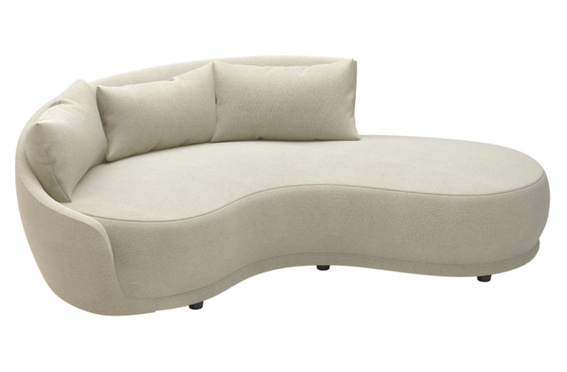 Fizz Grand Royal One Arm Sofa With Bumper <span class='variation-title'></noscript>Left Arm Facing</span> Fabric 