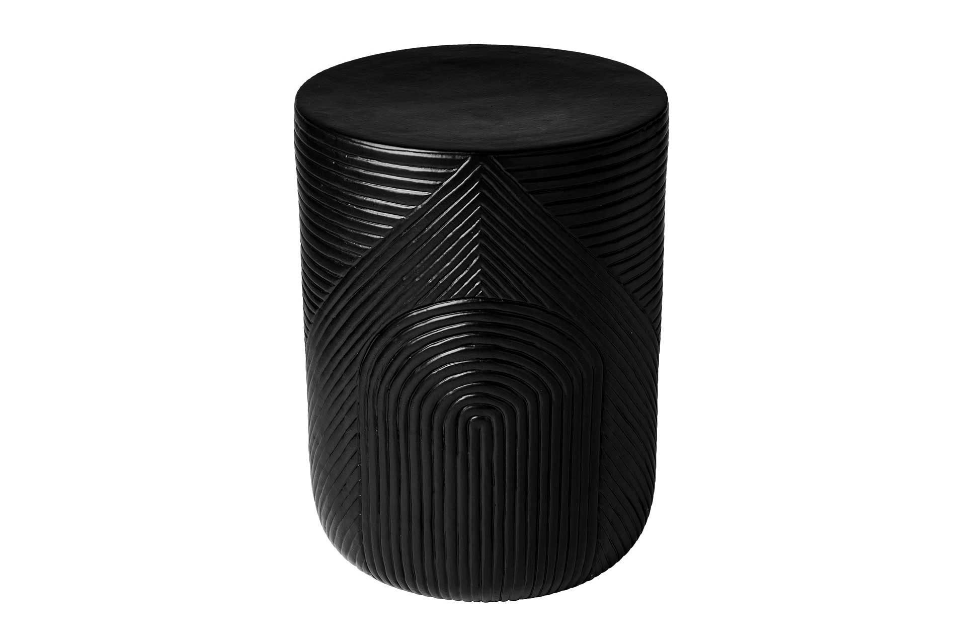prov cer serenity textured side table 14in C30802532 coal 1 main1 web