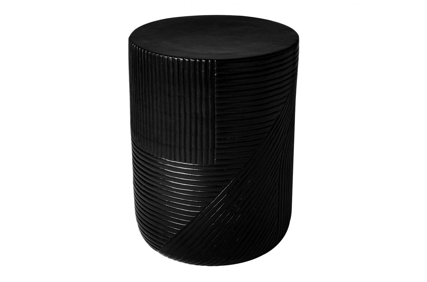 prov cer serenity textured side table 14in C30802532 coal 1 main2 web