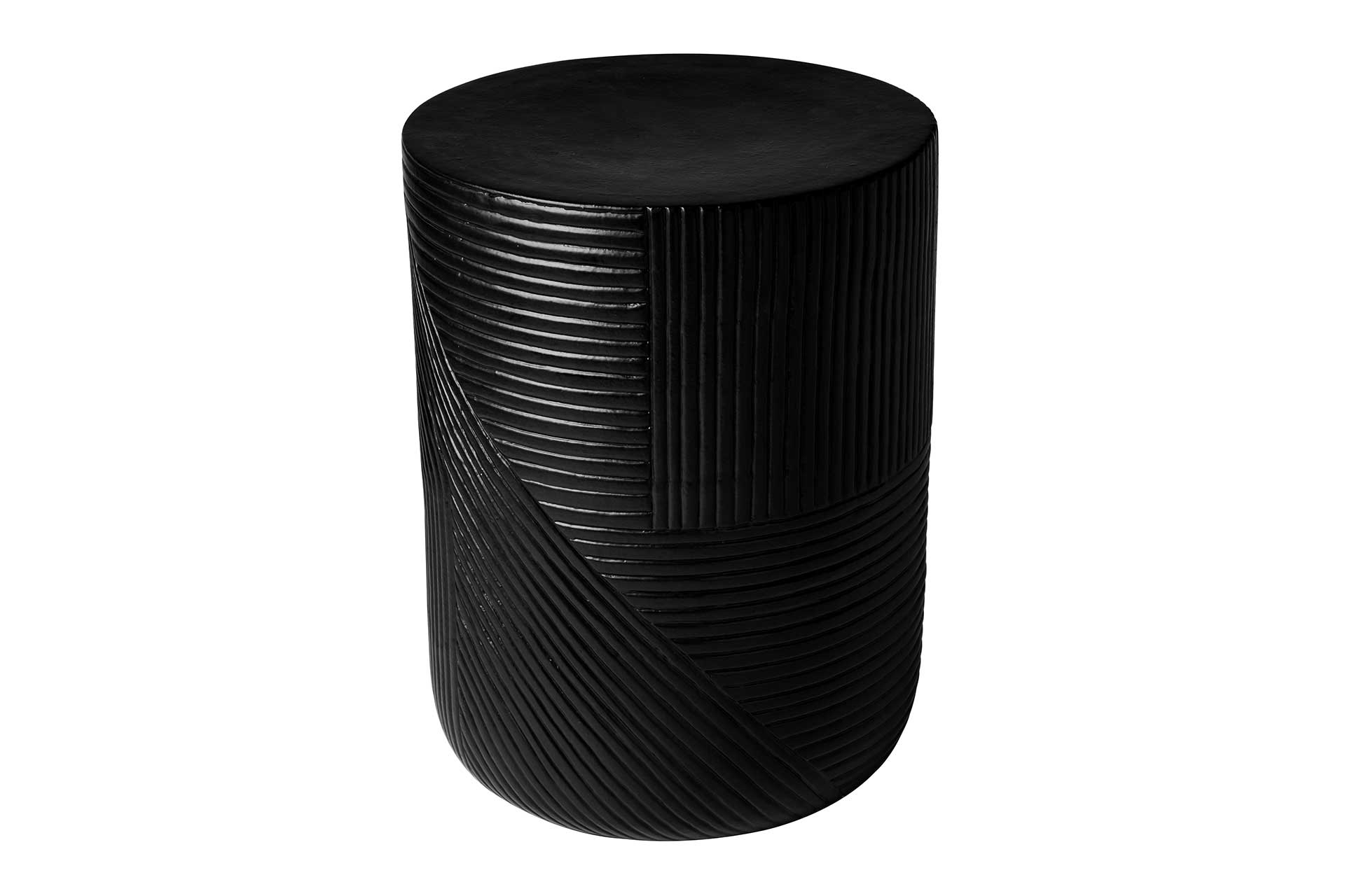 prov cer serenity textured side table 14in C30802532 coal 1 main4 web