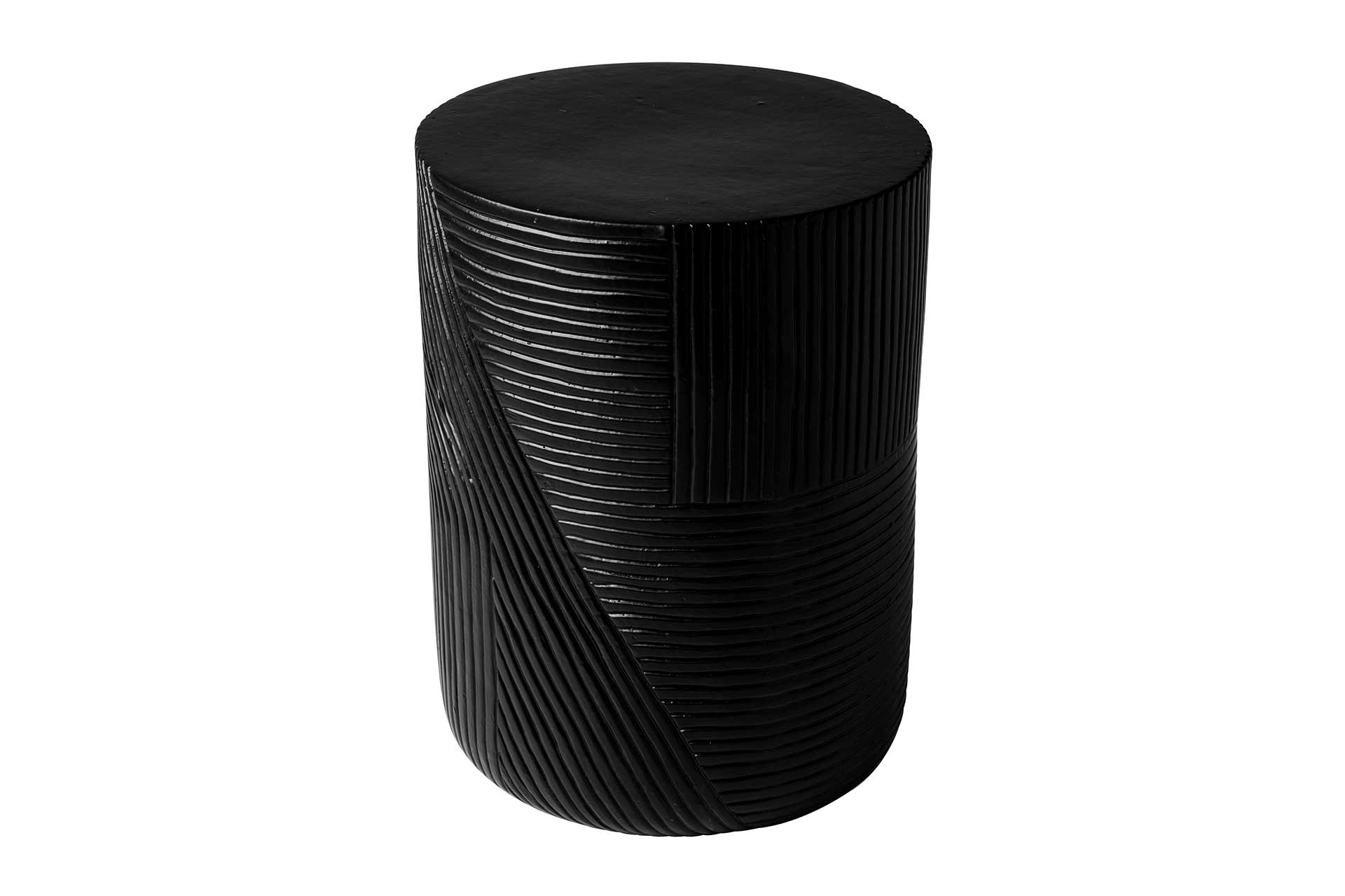 prov cer serenity textured side table 16in C30802032 coal 1 main4 web