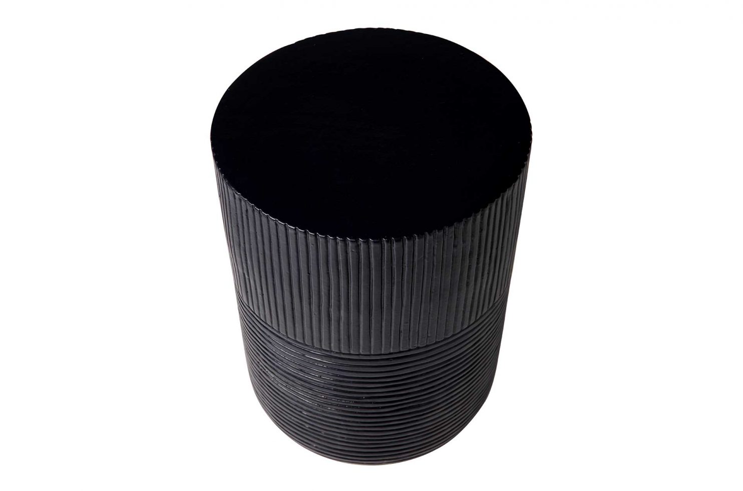 prov cer serenity textured side table 16in C30802032 coal above web