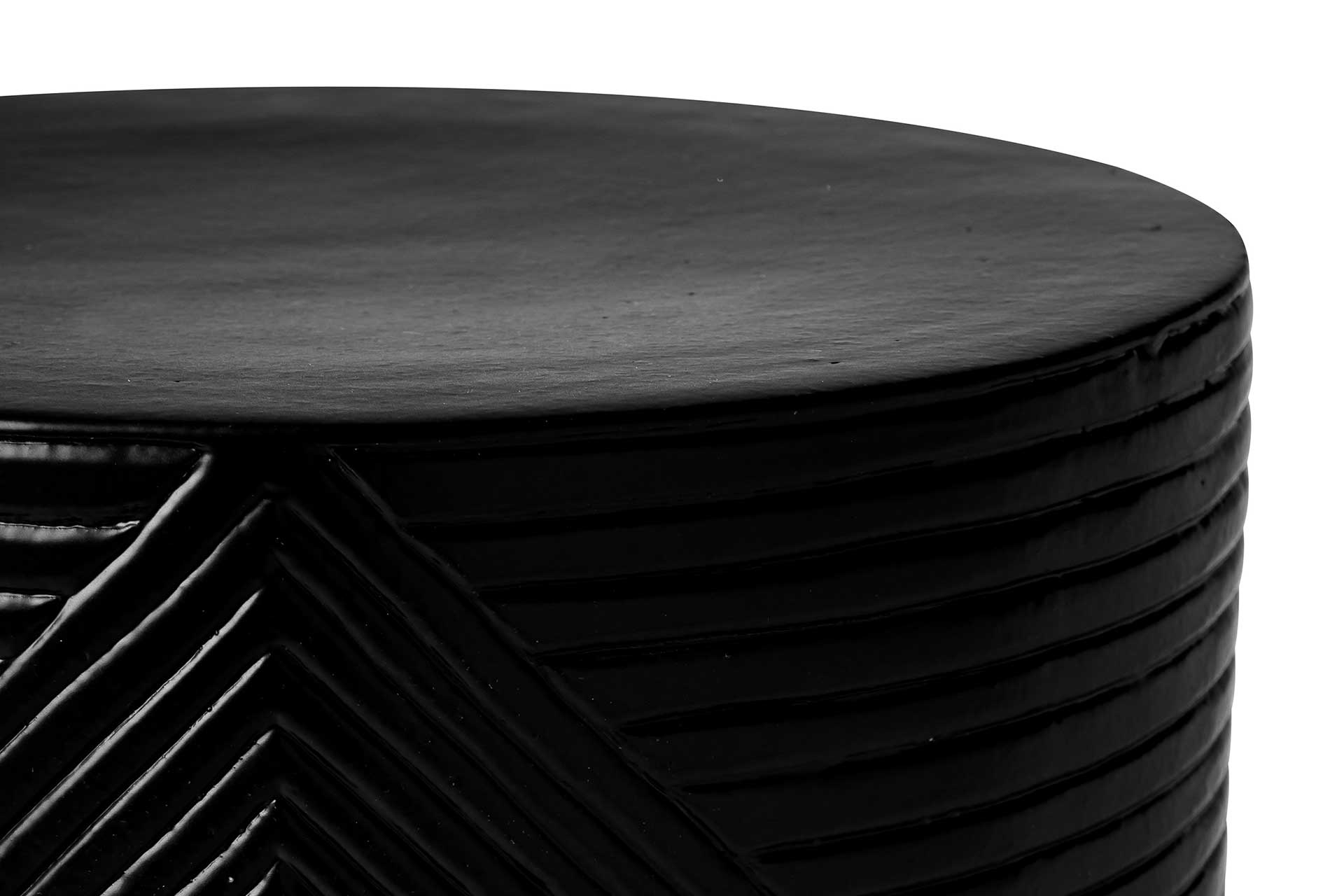 prov cer serenity textured side table 16in C30802032 coal dtl3 web