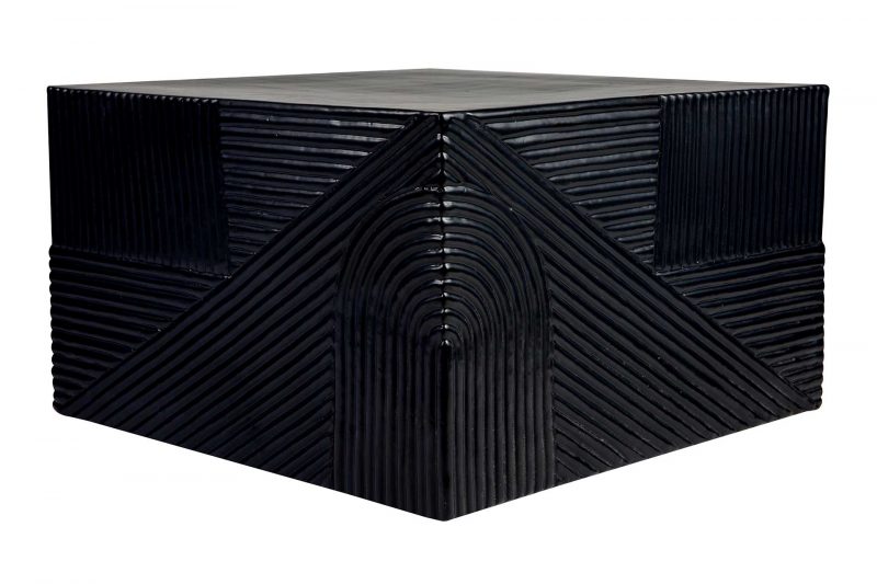 Serenity Textured Square Table 24” <span class='variation-title'></noscript>Coal Semi-Gloss</span> Fabric 