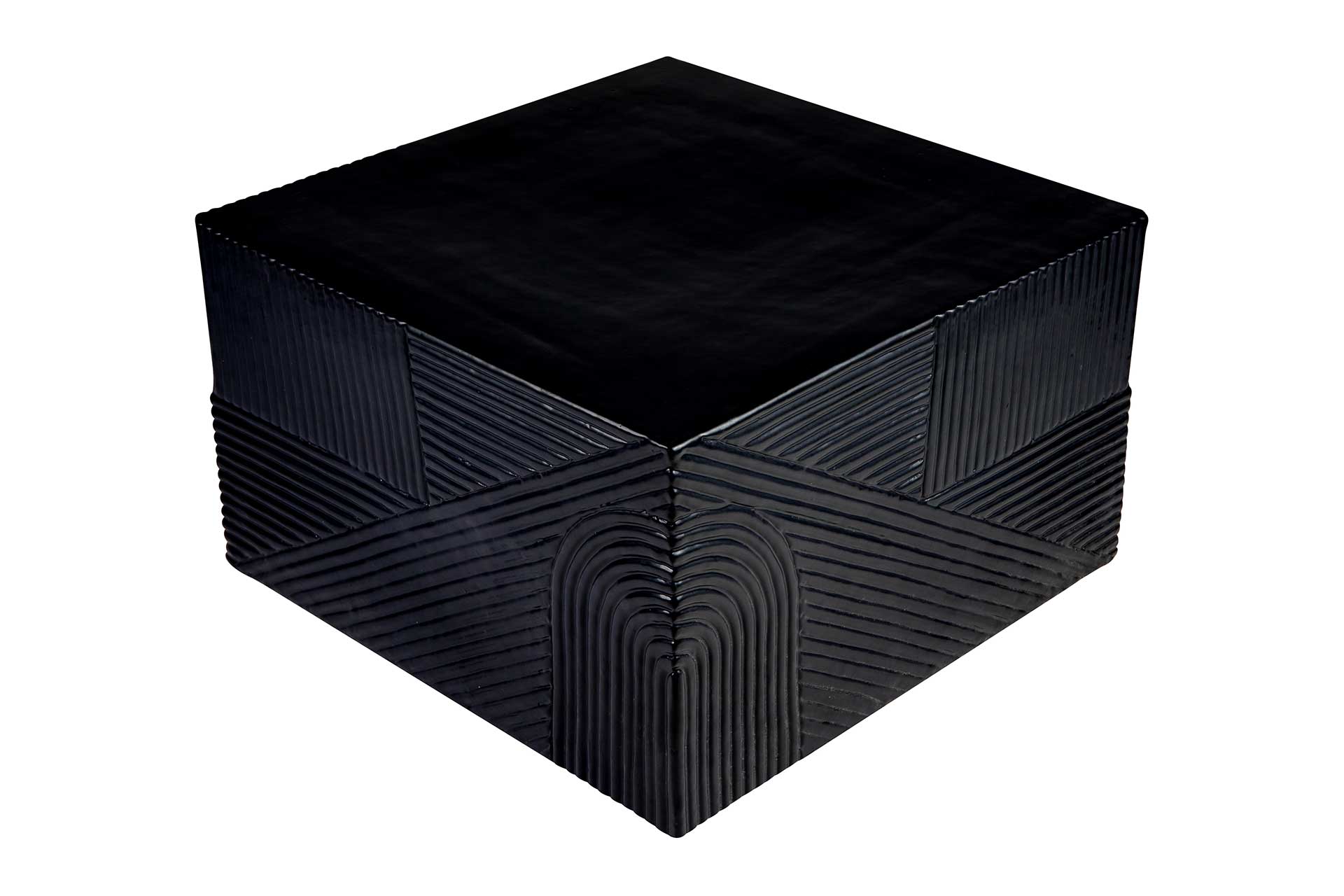 prov cer textured square table 24in C30803032 coal above corner web