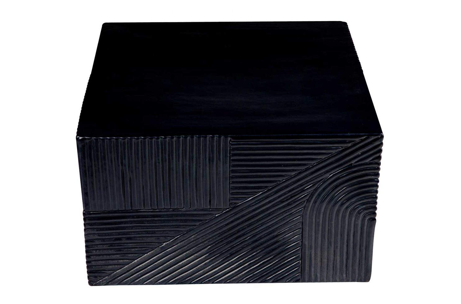 prov cer textured square table 24in C30803032 coal above front web