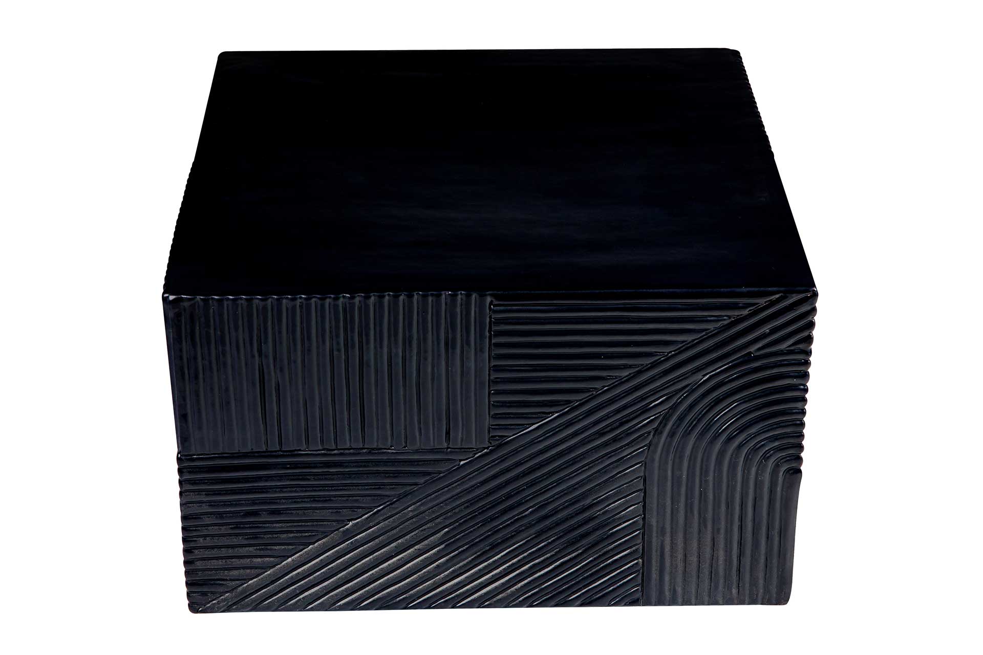 prov cer textured square table 24in C30803032 coal above front web