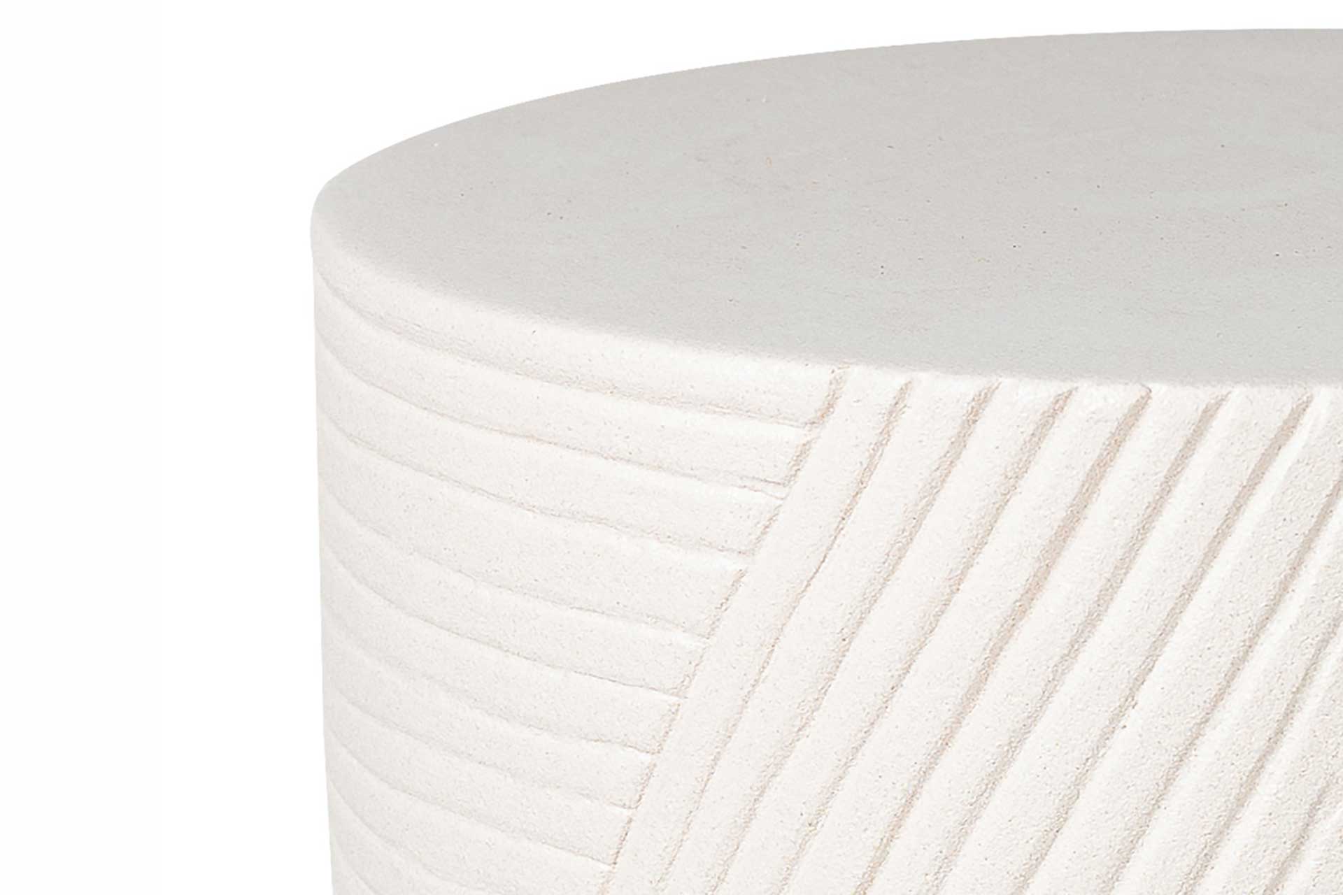 prov cer serenity textured side table 16in C30802035 sand dtl1 2500