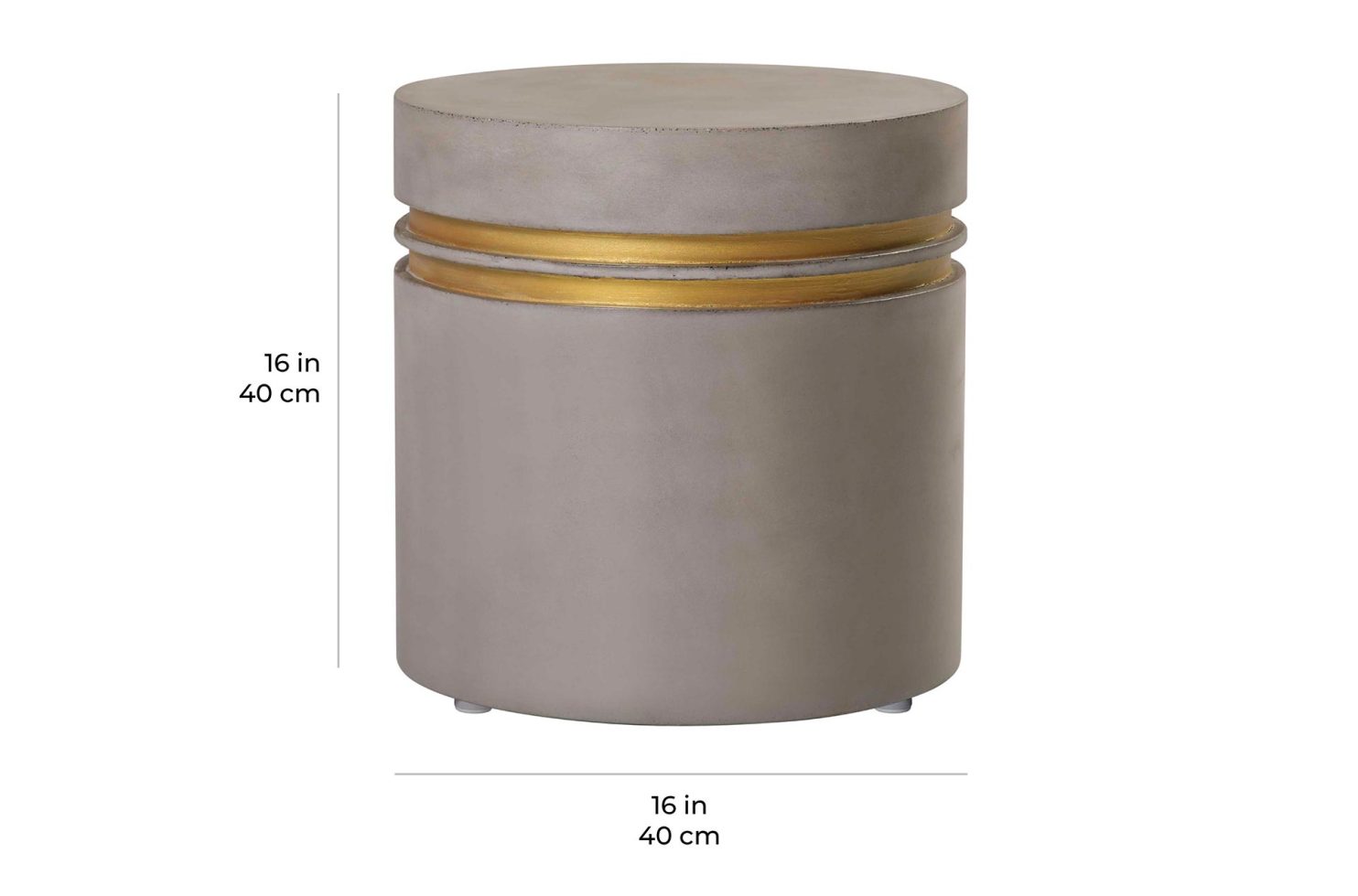 perp joy santori double ring accent table short scale dimensions