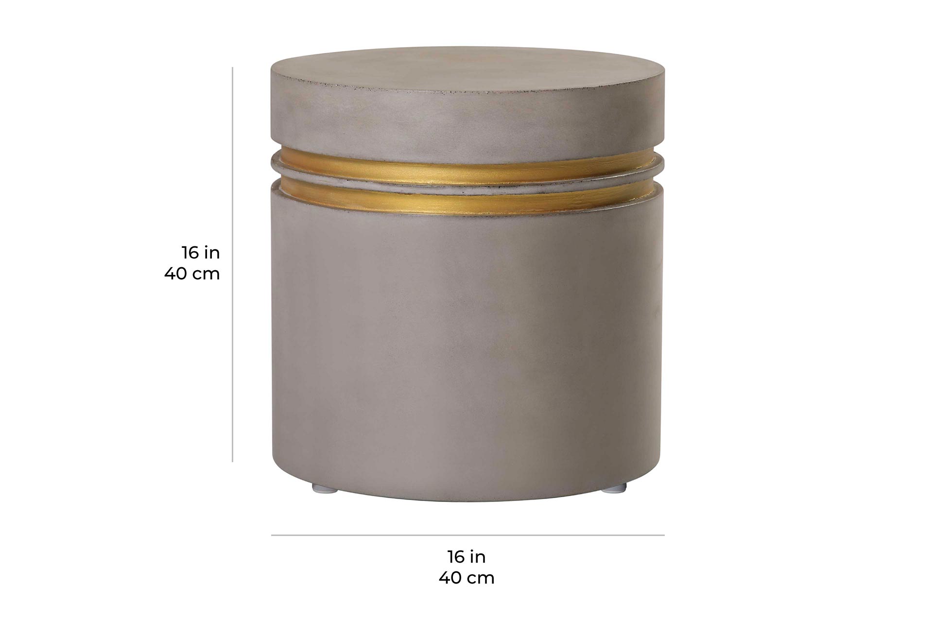 perp joy santori double ring accent table short scale dimensions