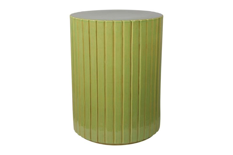 Ceramic Kara Accent Table <span class='variation-title'></noscript>Moss</span> Fabric 