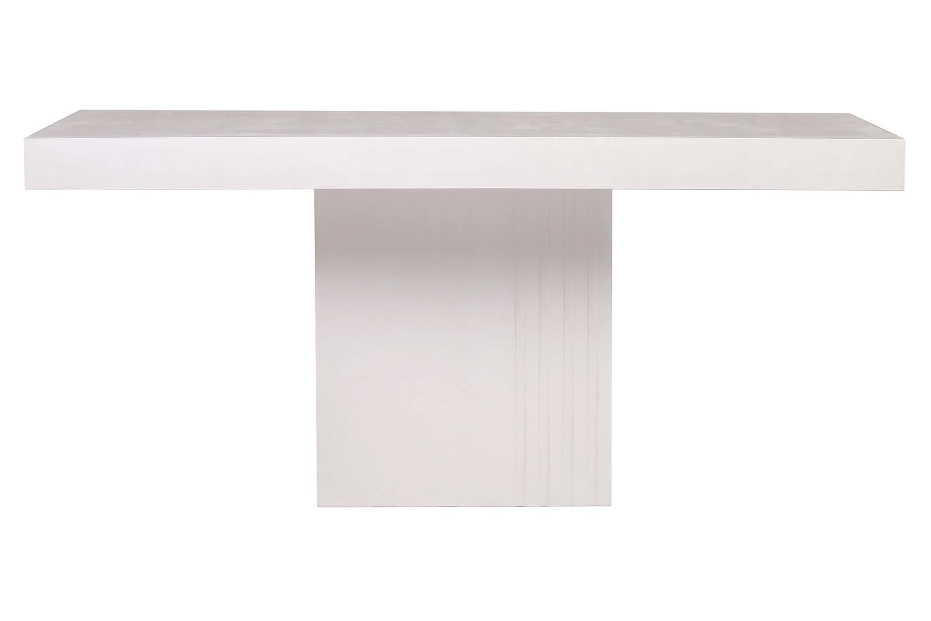 perp tama dining rectangle single pedestal P5019923142 white 1 front web