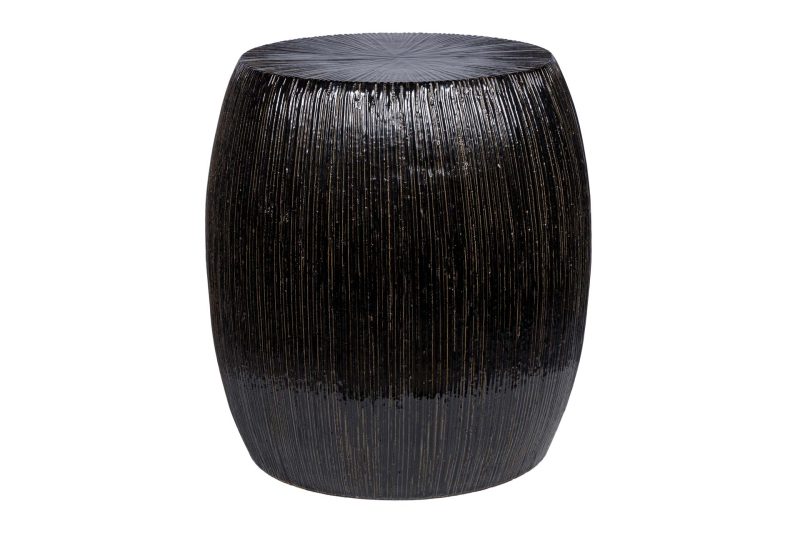 Bud Stool <span class='variation-title'></noscript>Obsidian Texture Gloss</span> Fabric 