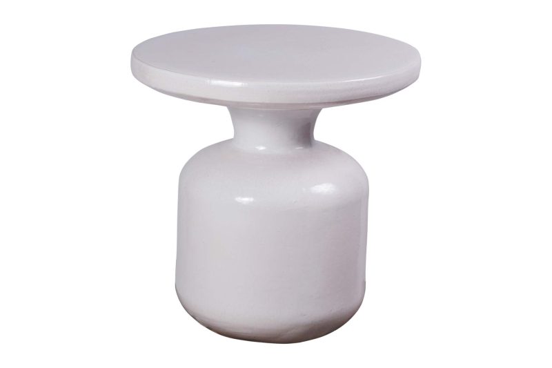 Bottle Accent Table <span class='variation-title'></noscript>Linen Semi-Gloss</span> Fabric 