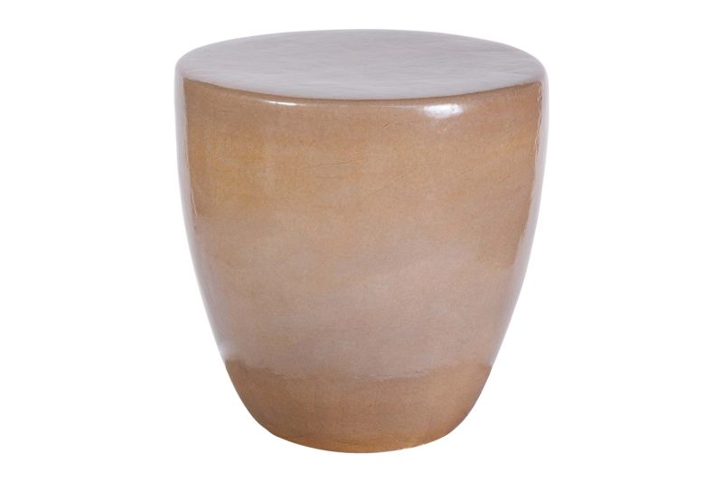 Bowness Accent Table <span class='variation-title'></noscript>Taupe Gloss</span> Fabric 