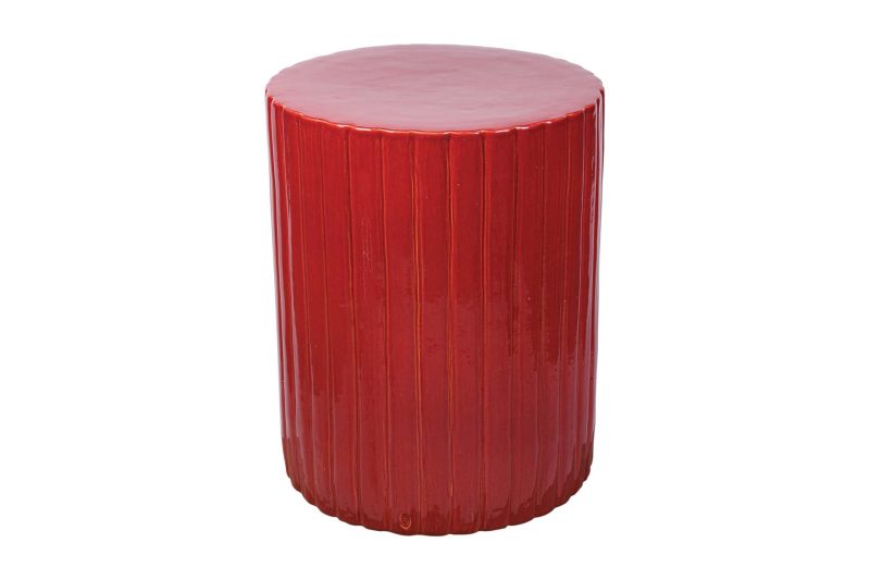 Flute Accent Table Small <span class='variation-title'></noscript>Plum Gloss</span> Fabric 