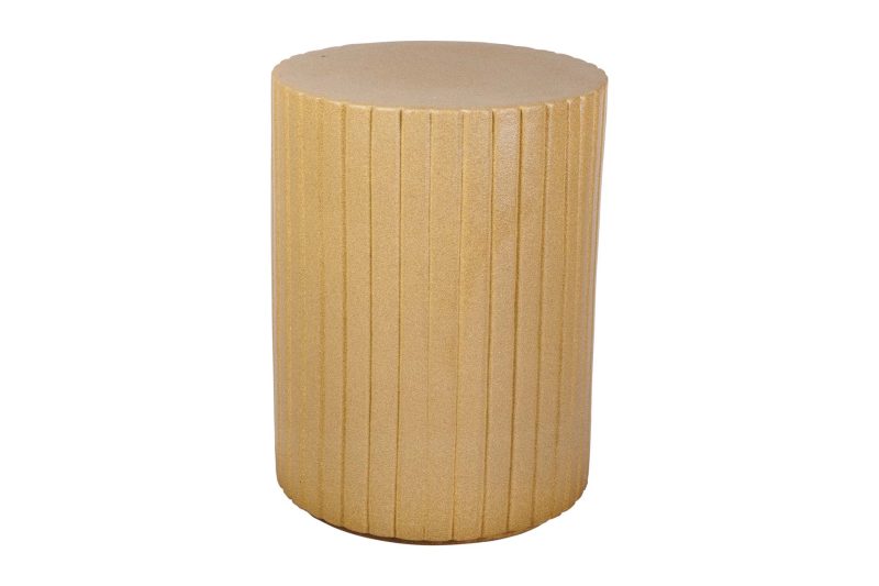 Flute Accent Table Small <span class='variation-title'></noscript>Shale Matte </span> Fabric 
