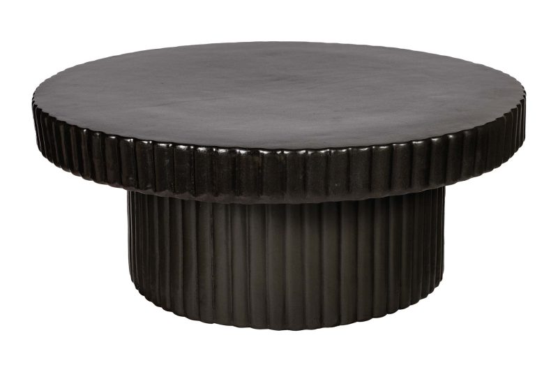 Flute Coffee Table <span class='variation-title'></noscript>Iron Semi-Gloss</span> Fabric 