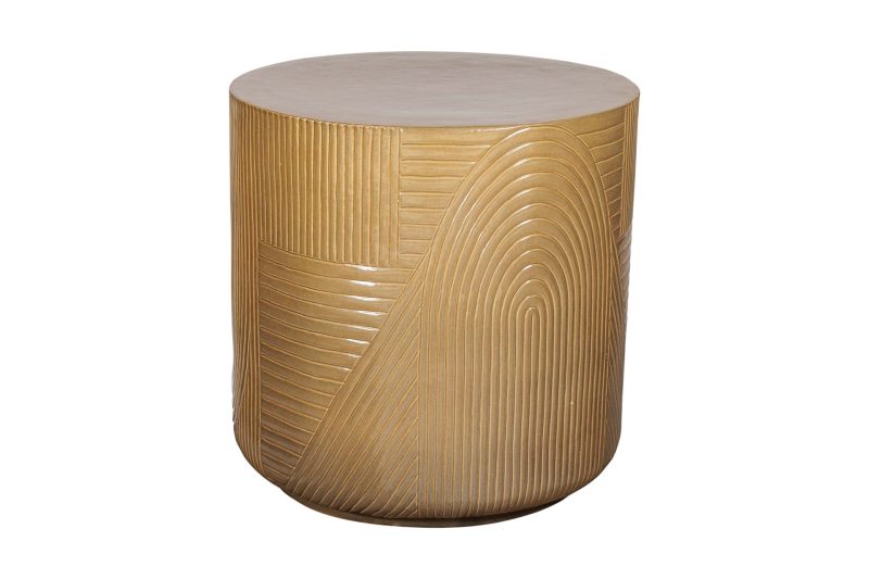 Serenity Textured Accent Table <span class='variation-title'></noscript>Taupe Gloss</span> Fabric 