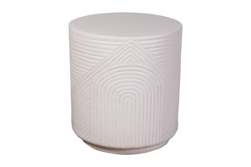 Serenity Textured Stool <span class='variation-title'></noscript>Linen Semi-Gloss</span> Fabric 