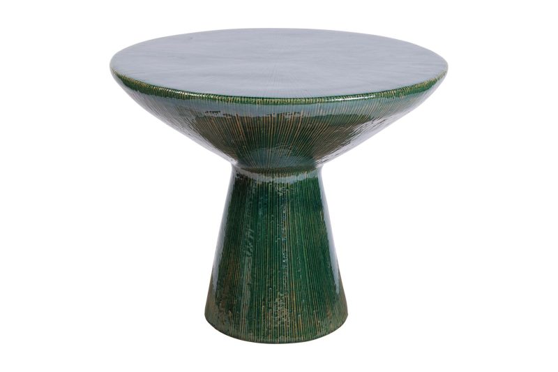 Sunburst Accent Table <span class='variation-title'></noscript>Emerald Texture Gloss</span> Fabric 
