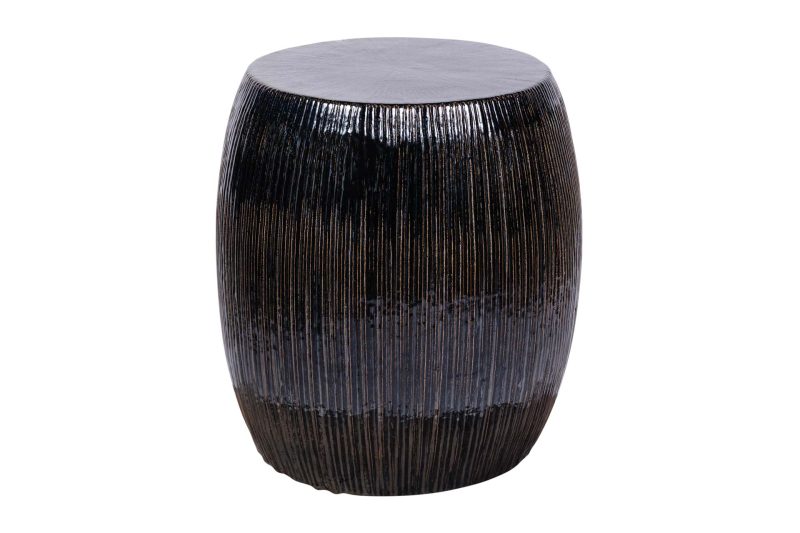 Sunburst Stool <span class='variation-title'></noscript>Smoke Semi-Gloss</span> Fabric 