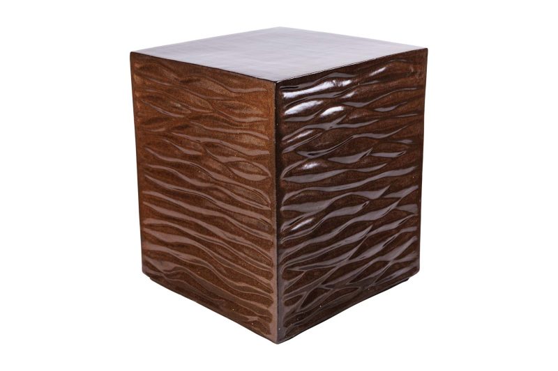 Zen Accent Table <span class='variation-title'></noscript>Pyrite Brown Gloss</span> Fabric 