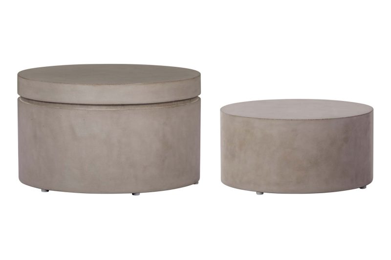 Serendipity Ring Accent Table Set <span class='variation-title'></noscript>Slate Gray</span> Fabric 