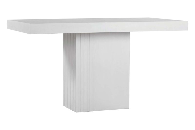 Tama Counter Table <span class='variation-title'></noscript>Ivory White</span> Fabric 