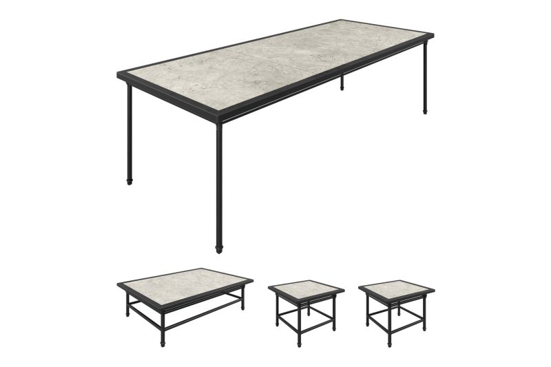 Eterna Dekton Sabbia Table Set Fabric 