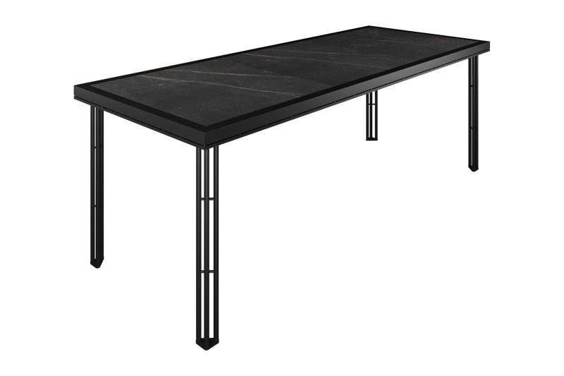 Patinero Counter Table + Dekton Kelya Upgrade Fabric 
