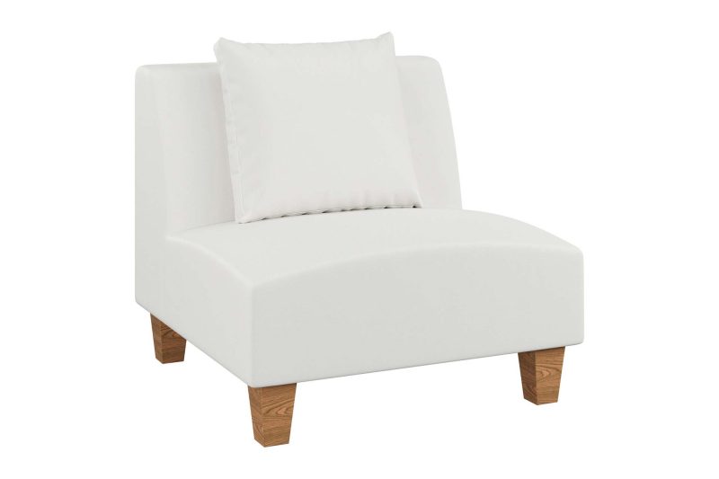 Samos Modular Armless Chair | Outdoor Fabric 
