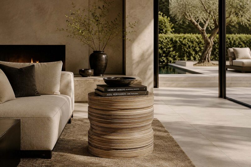 Lifestyle Dune Accent table Natural Brush Landscape